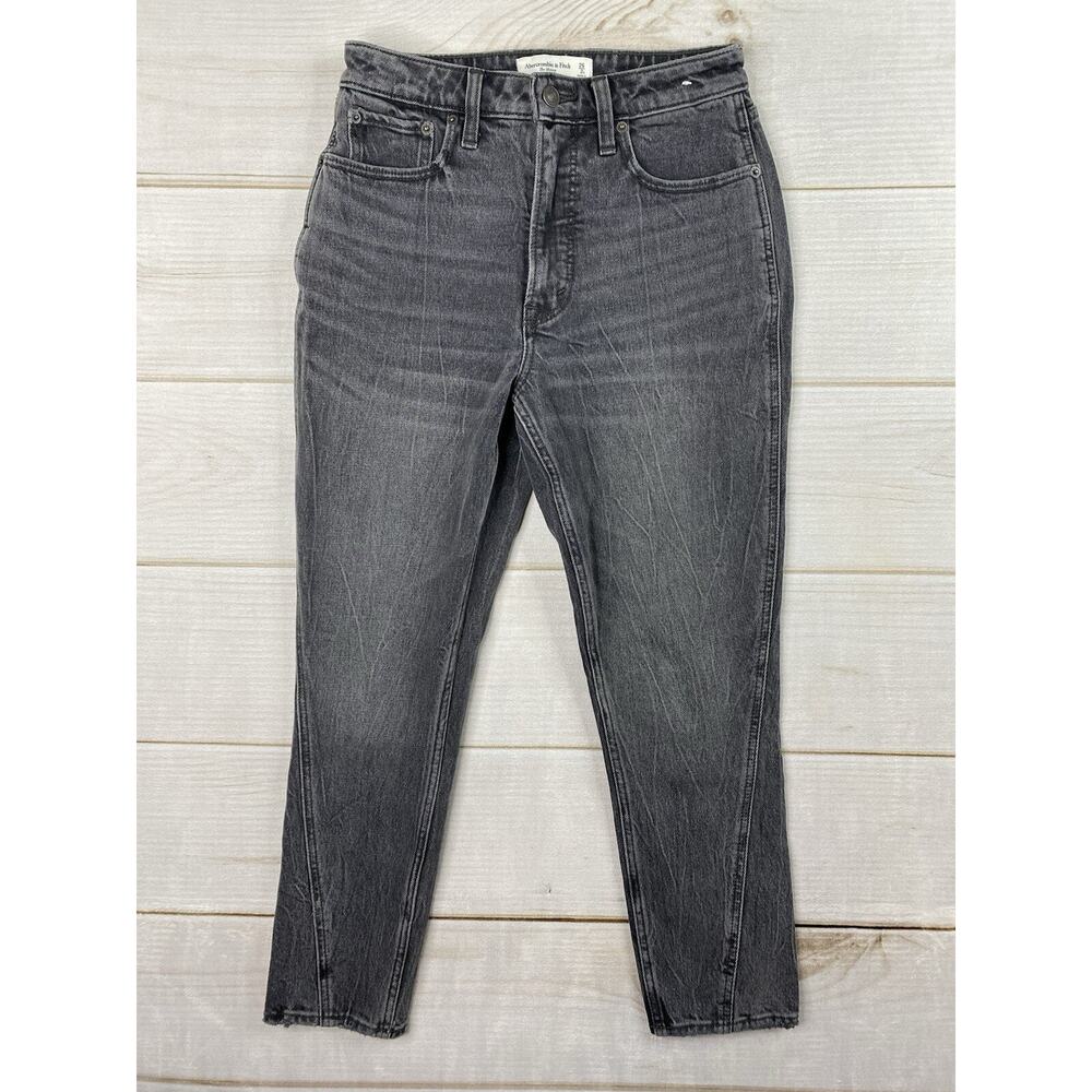 Abercrombie & Fitch Jeans Womens 26 Black The Skinny High Rise Curve Love Denim - Picture 1 of 10